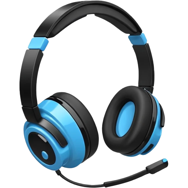 cartoon Meta Quest 2 headset, simplified shapes, white and black, with a touch of blue for highlights, cheerful expression emoji