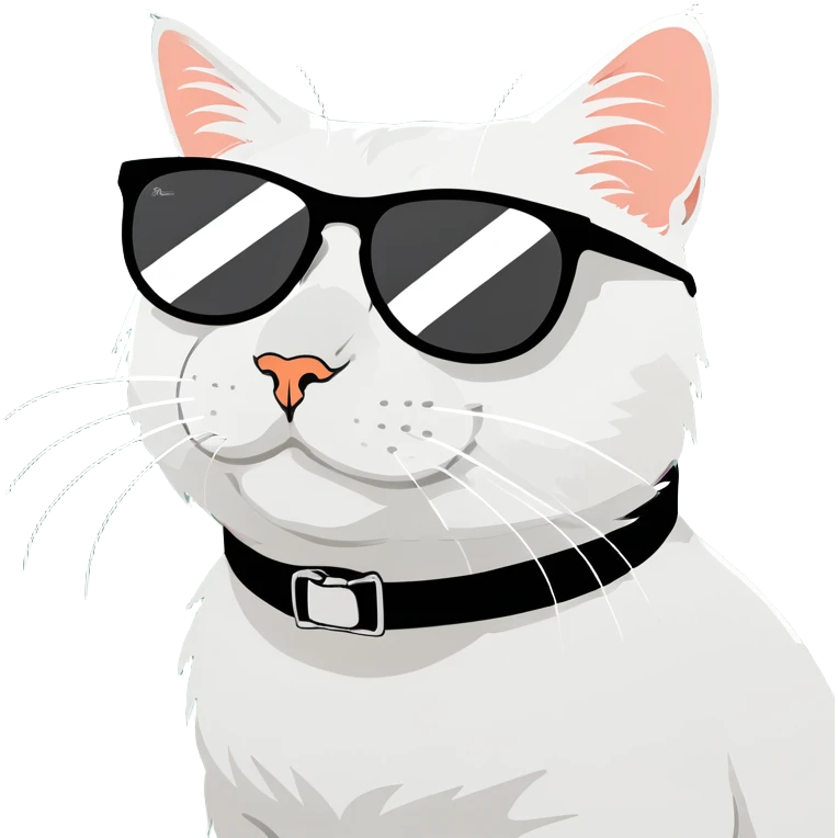 Cat with sunglasses emoji