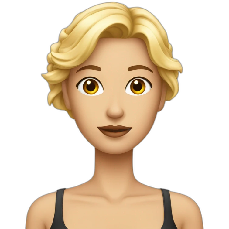 Une femme plate sexy emoji