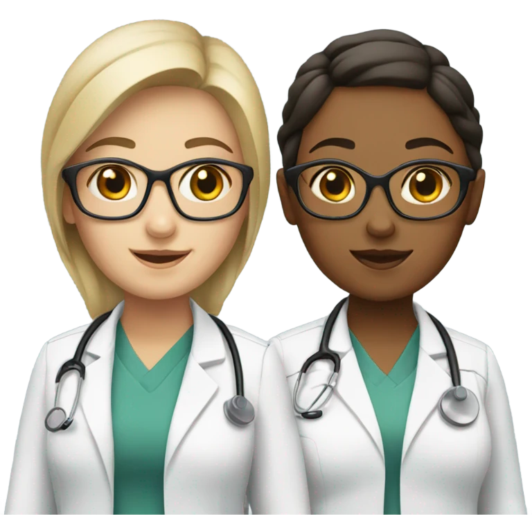 Two girl doctors emoji