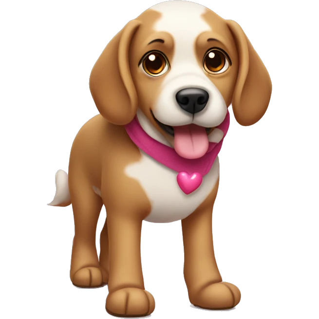 Dog with heart eyes and uggs emoji
