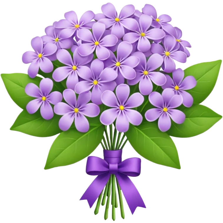 Lilac flower bouquet  emoji