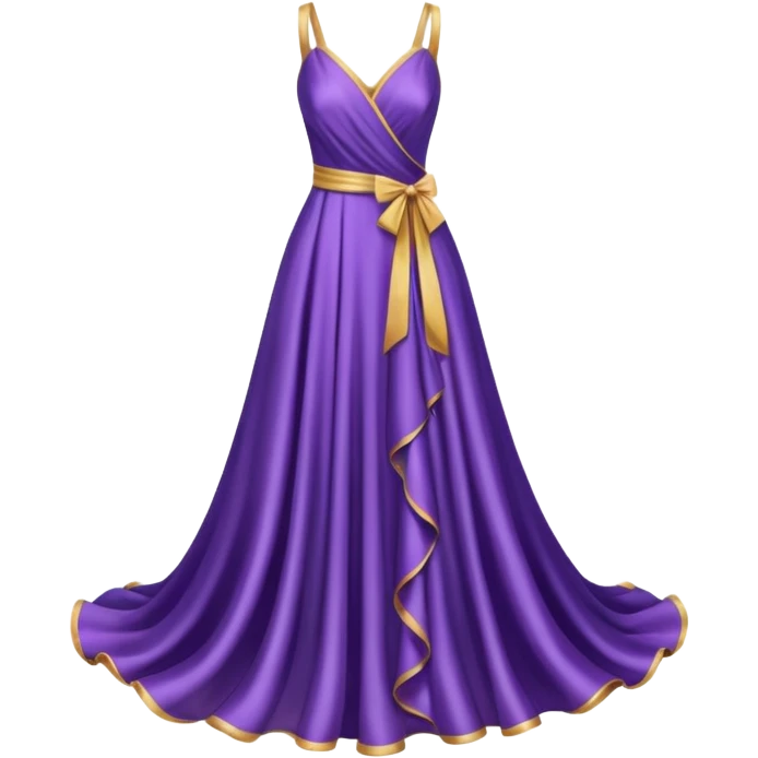 purple ribbon dress emoji