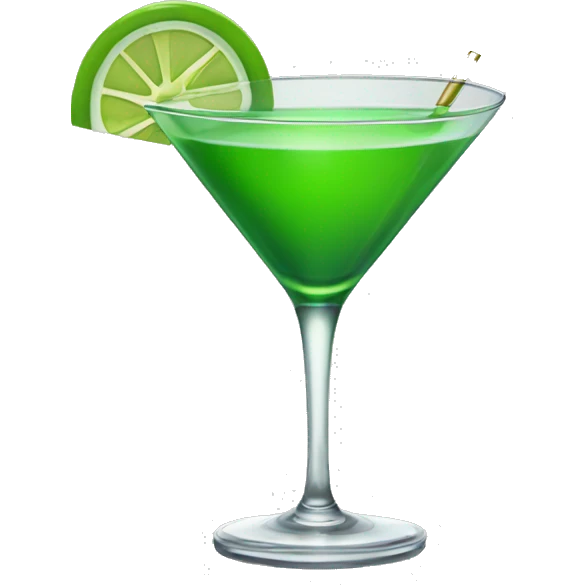 green martini emoji