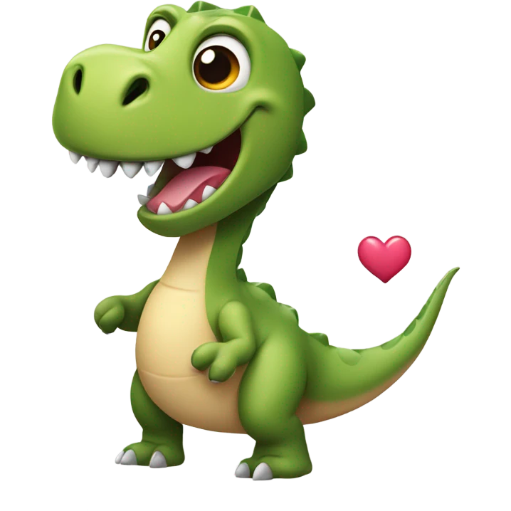 Love dinosaur emoji