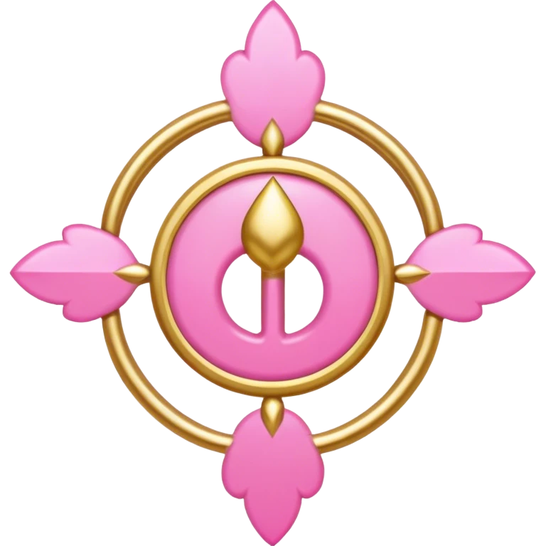Pink gold spirituality emoji