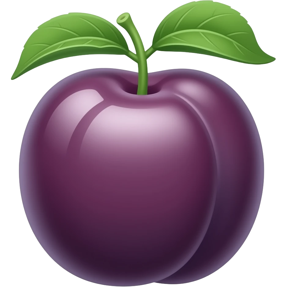 Plum emoji