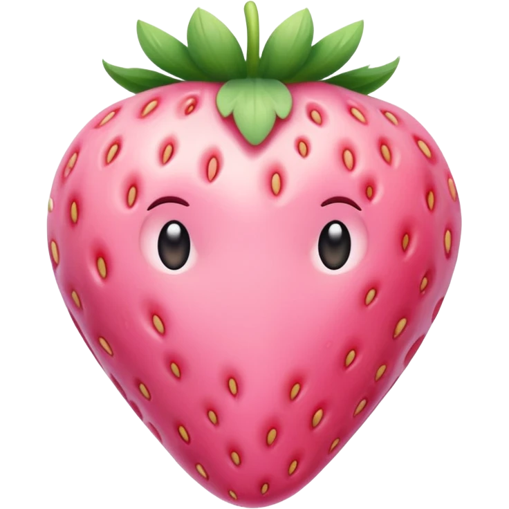 pastel pink strawberry emoji