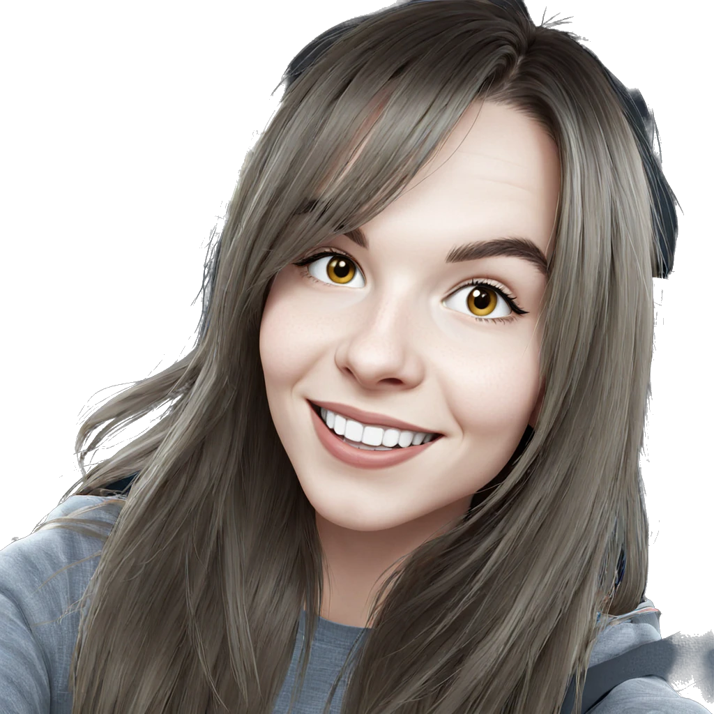 smiling girl with car emoji