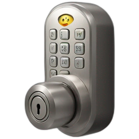 smart lock with code panel emoji