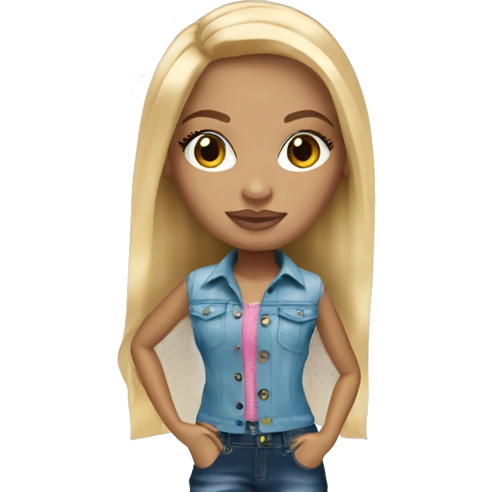 Blonde bratz doll emoji