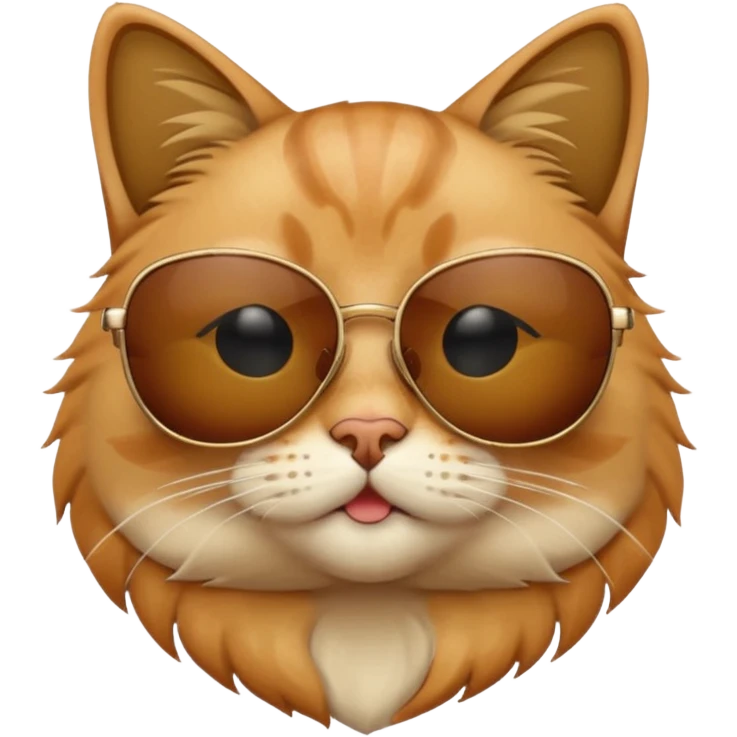 Cat wearing sunglasses emoji
