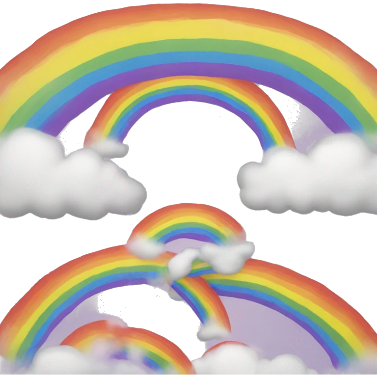 Middle rainbow finer emoji