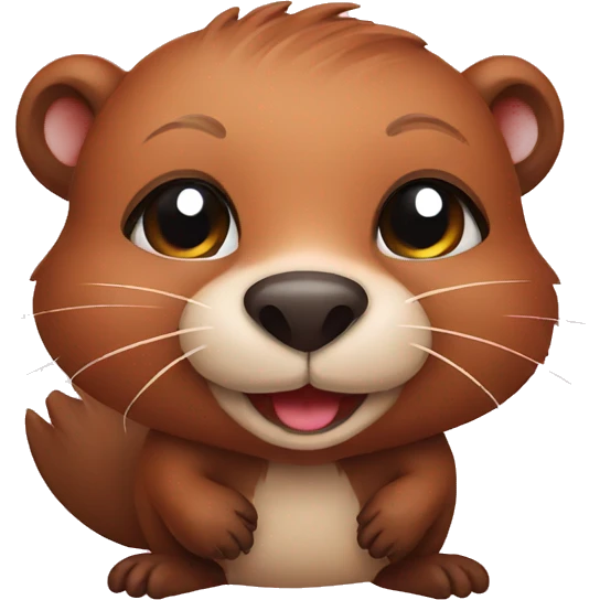 cute beaver emoji