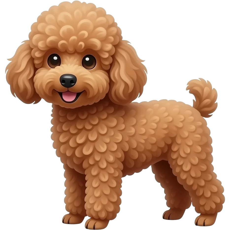 brown mini poodle emoji