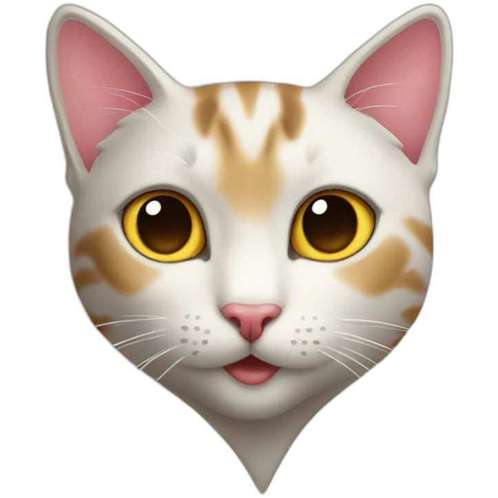 2 cats heart emoji