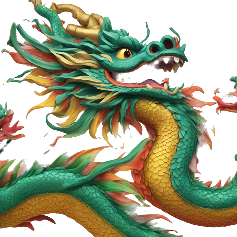 thailand dragon multicolor emoji