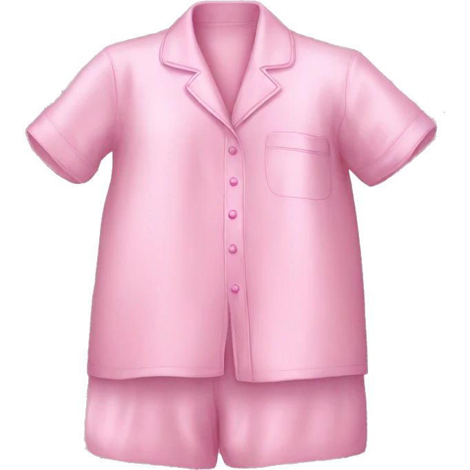 Silk pink pajamas  emoji