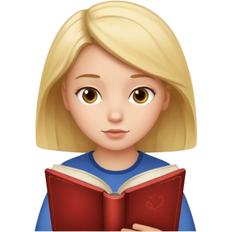 учениця дівчинка з книжкою emoji