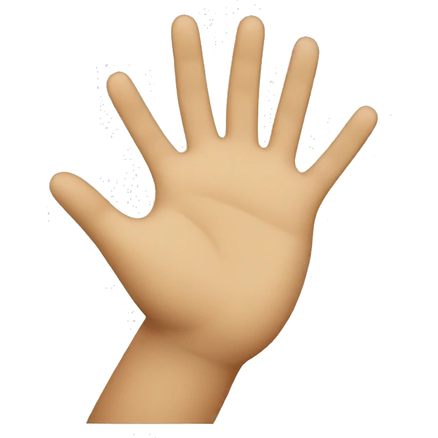 raising hand emoji