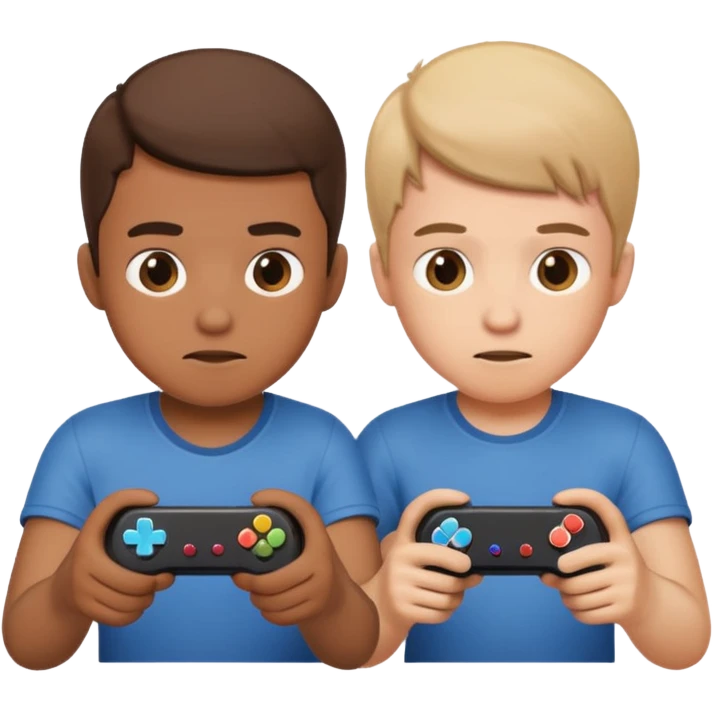 two brothers playings videogames

 emoji