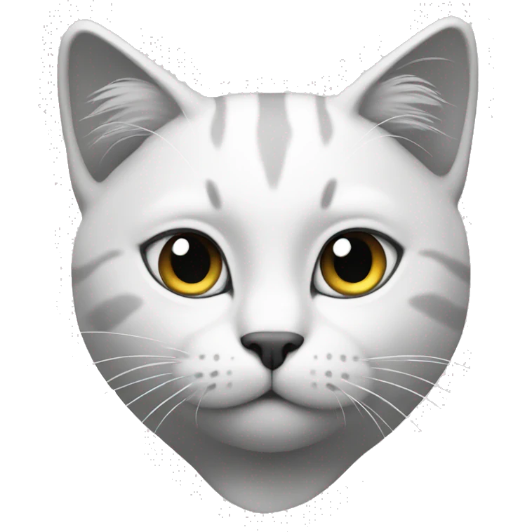 Cat black and white  emoji