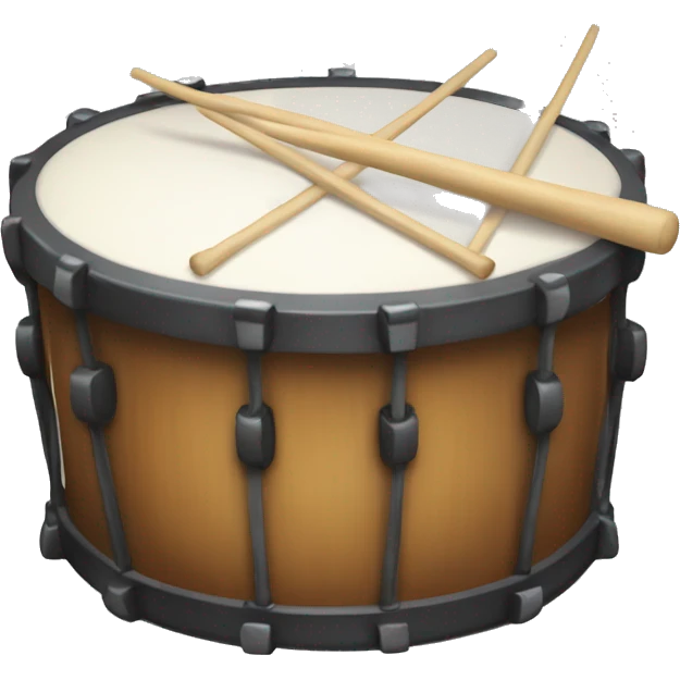 Drum with moustae emoji