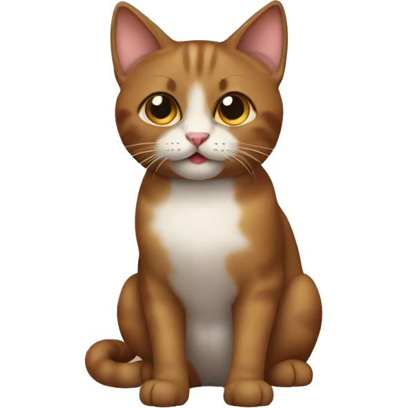 cat brown  emoji