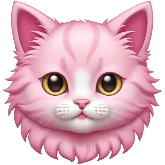 Create a pink kitten named Kate. emoji