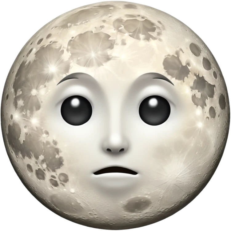 White full moon emoji
