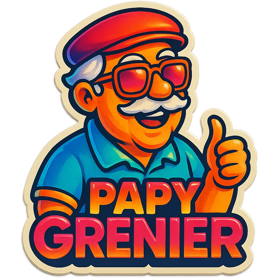Papy grenier par joueur du grenier le youtubers  emoji
