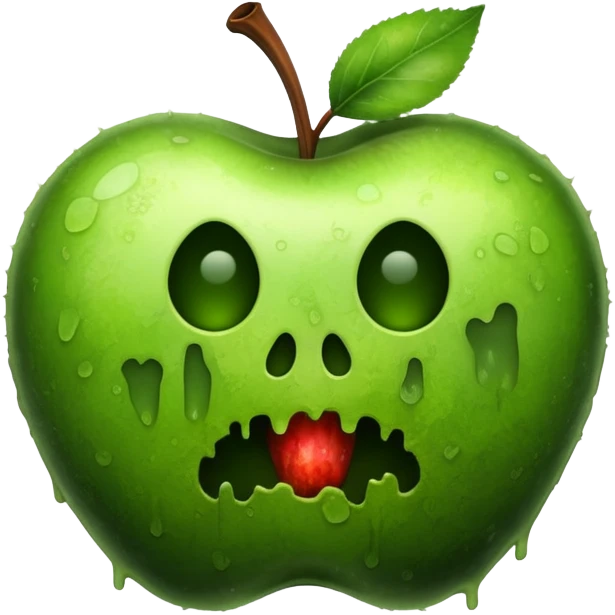 Moldy apple  emoji