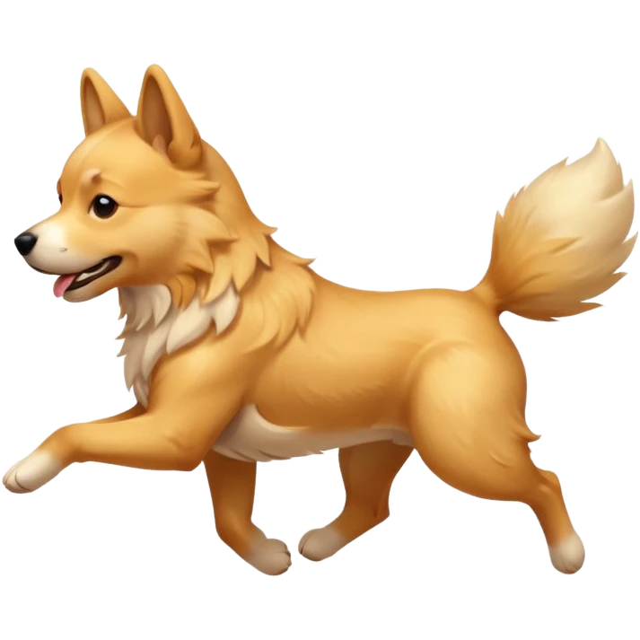a dog running emoji