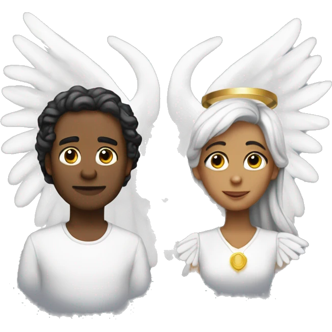 Angel and moneo emoji