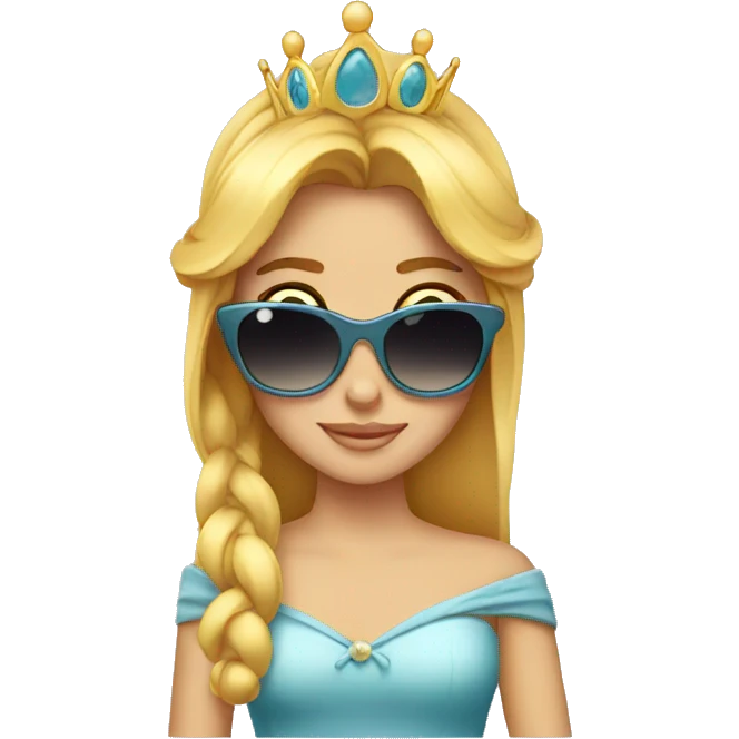 sunglass emoji princess  emoji