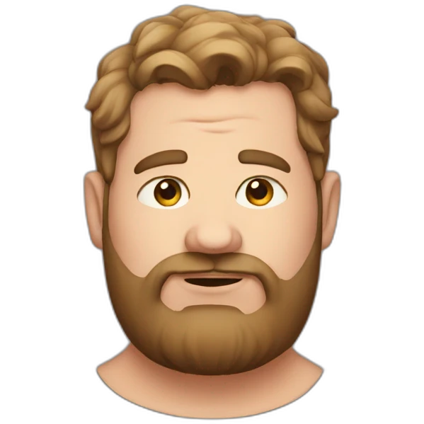 Overweight neckbeard emoji