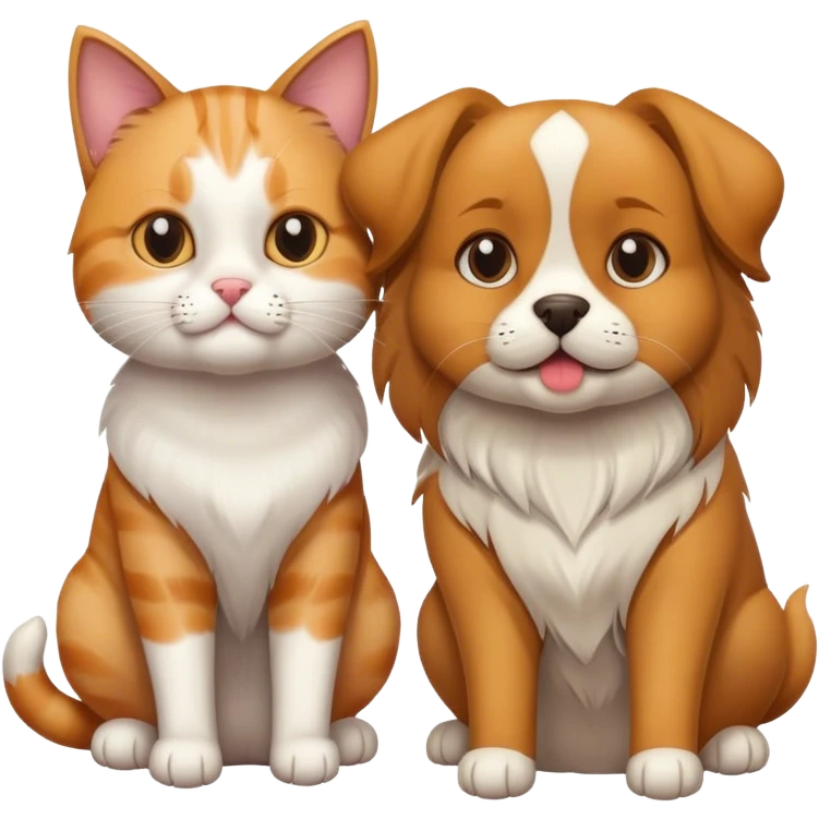 Cat with dog emoji