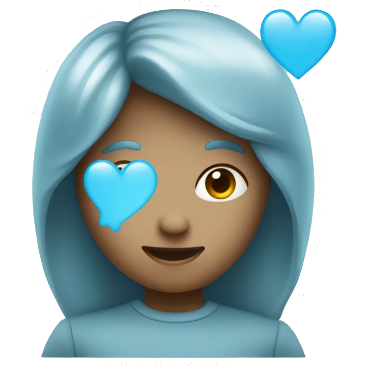 a light blue heart emoji