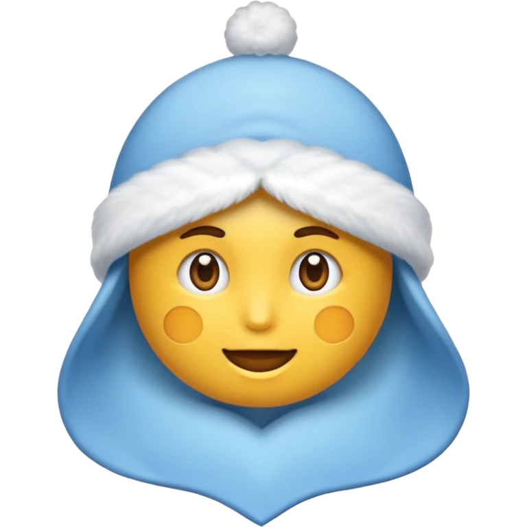 біла зима засніжені дерева вітер сніг emoji