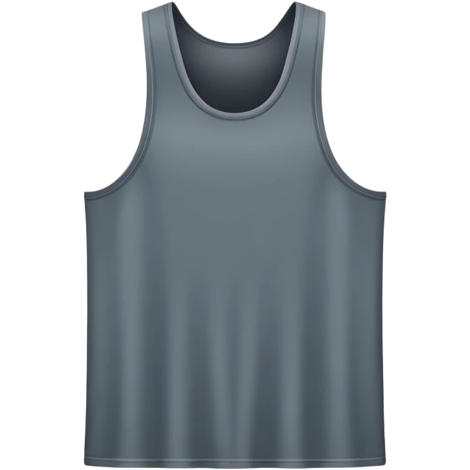 Tank Top in Slate Gray, width and height of tank top must be same emoji