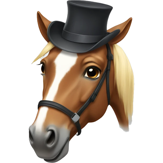 horse with hat emoji