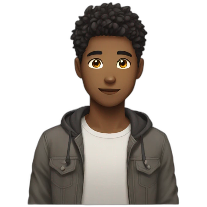 Hot anime boy emoji