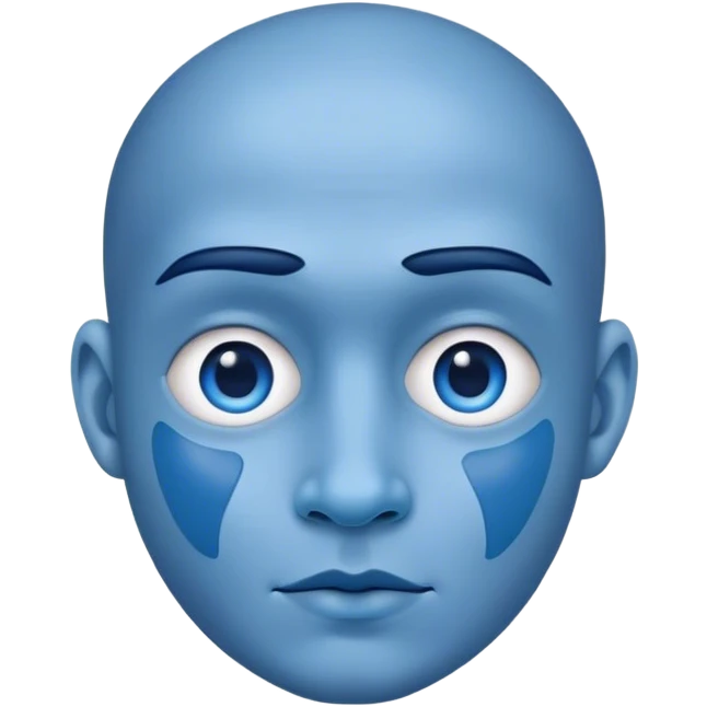 blue nose just the nose emoji