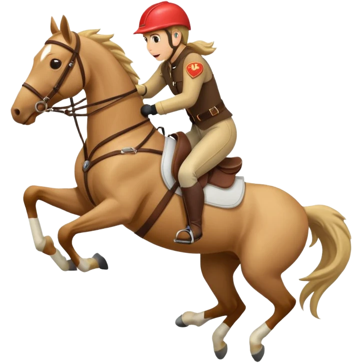 a person falling off a horse emoji