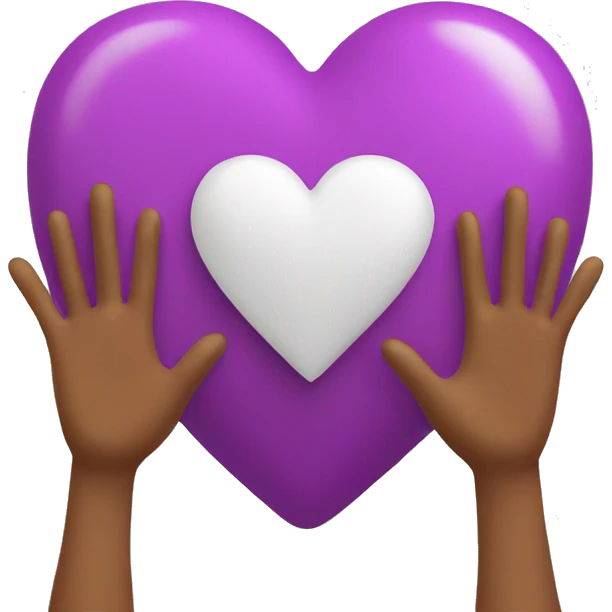 heart with hands genz emoji