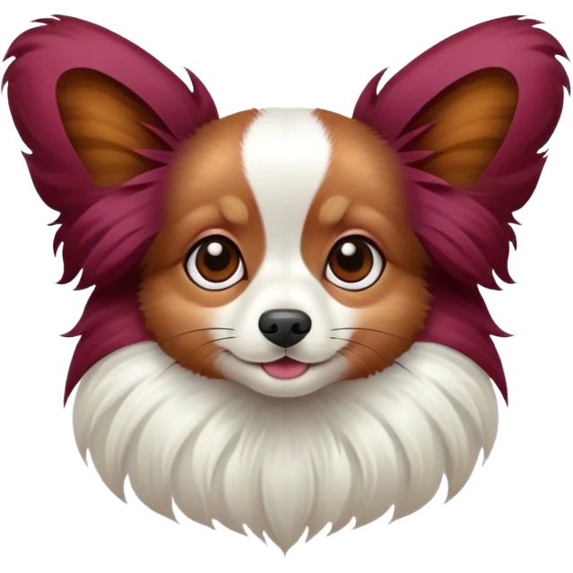 Papillon burgendy  emoji