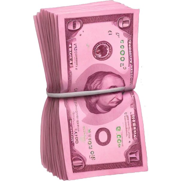 Pink money emoji