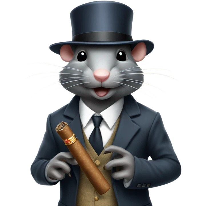 Gangster rat emoji