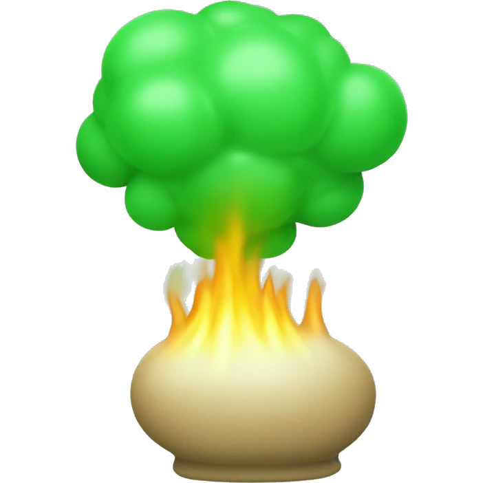 fart gas green emoji