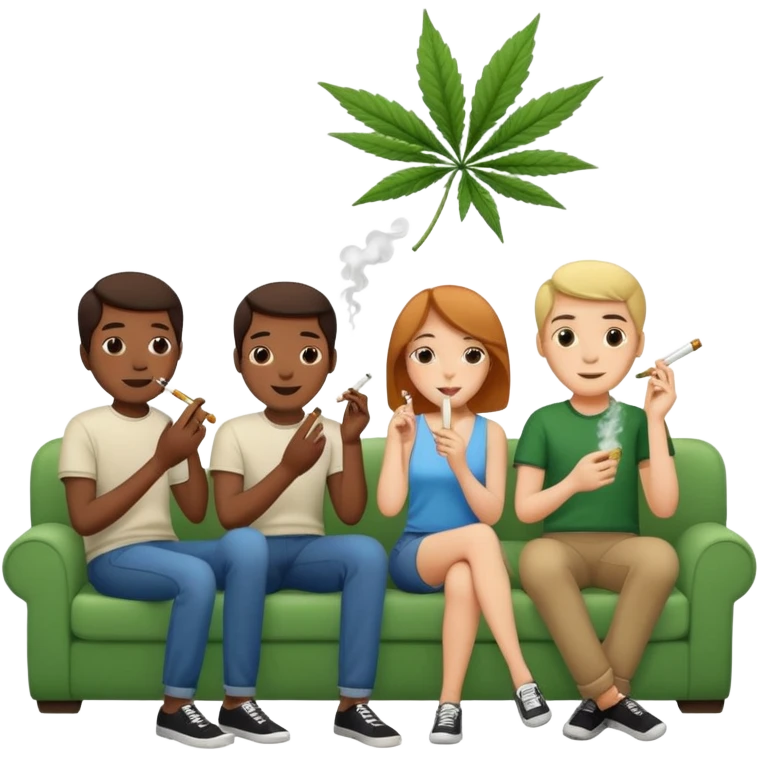 Sinners smoking weed emoji